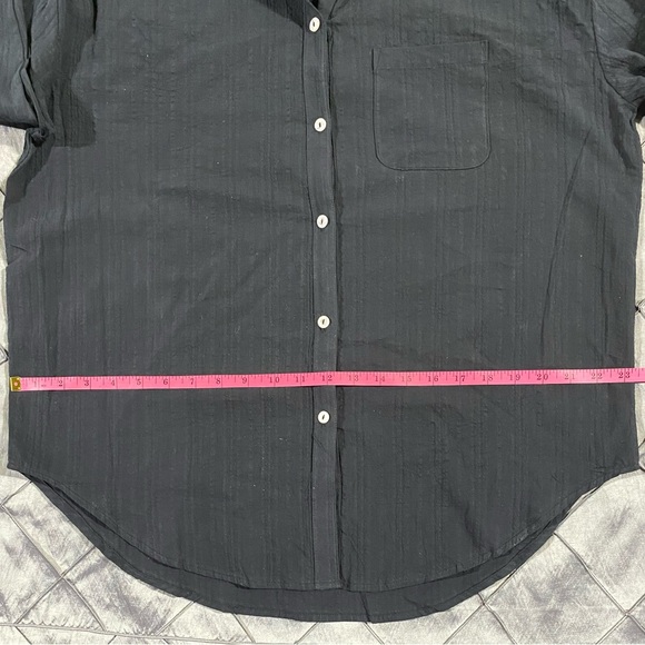 3X Time & True Black Button Down Shirt - Picture 5 of 6